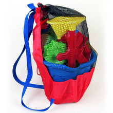 Load image into Gallery viewer, Portable Baby Sea Storage Backpacks Mesh Bags for Children Kids Beach Sand Toys Net Bag Water Fun Sports Bathroom Cloth Bath Toy